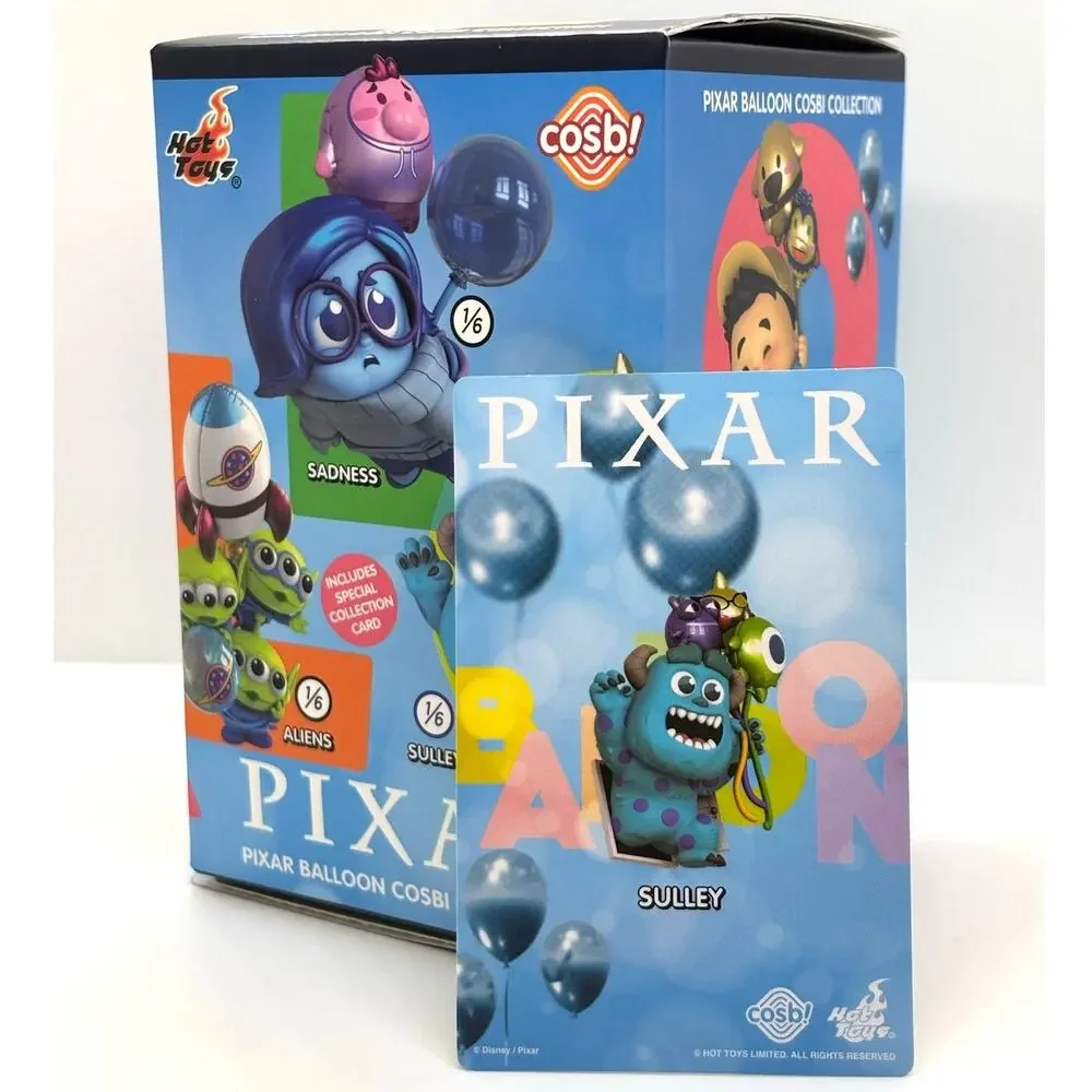 Disney x Pixar x Cosbi Hot Toys Balloon Series Collectible Figures, Sulley - New